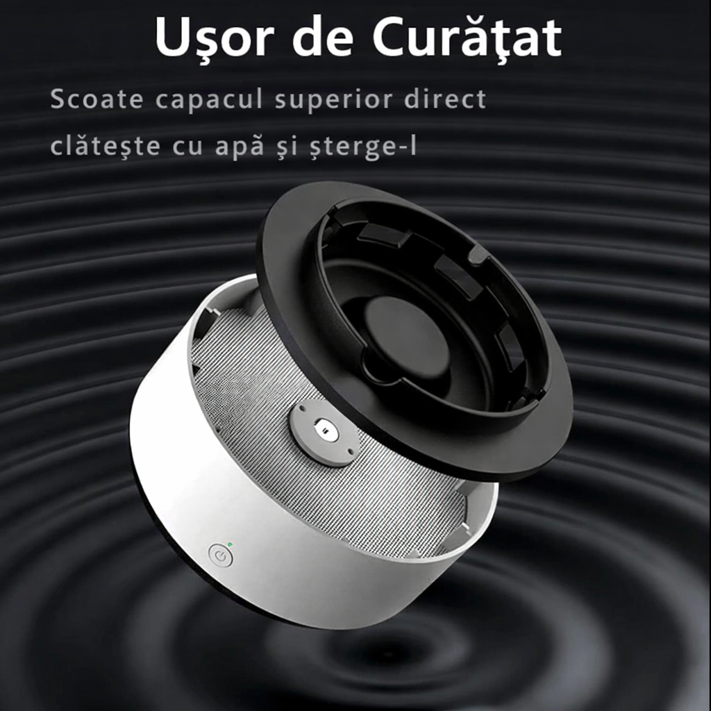 Scrumieră electrică cu purificare aer